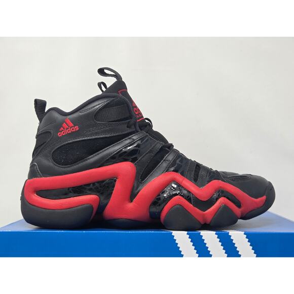 Adidas Crazy 8 BLACK RED D74581 Size 10 WORN main image 5